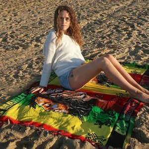 Rasta beach blanket